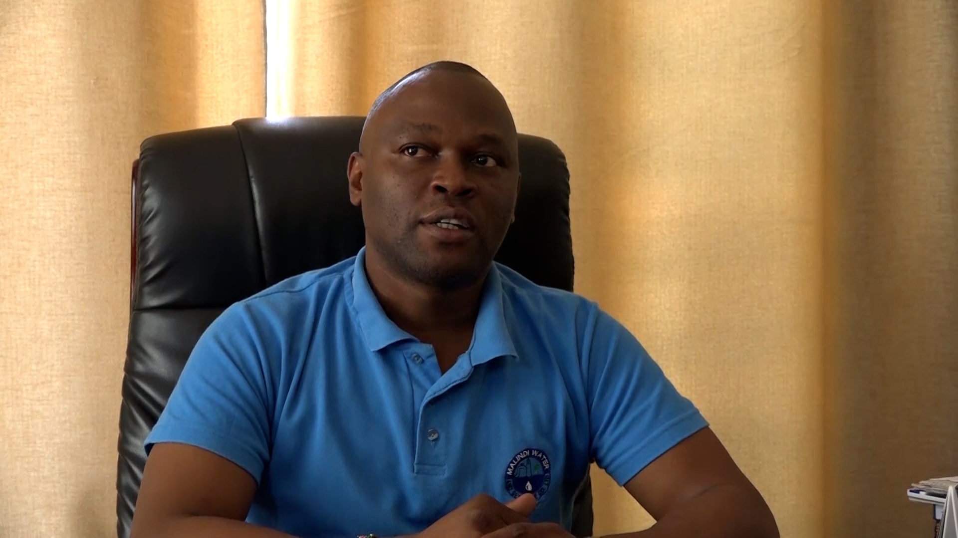 Malindi Water and  Sewerage Company  Managing Director Felix  Wanje