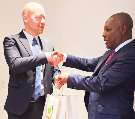Dr. Andrew Karanja, Cabinet Secretary for Agriculture and Livestock Development met with Niels Christensen, Deputy Permanent Secretary of State,  Ministry of Food and Agriculture and Fisheries in Denmark.