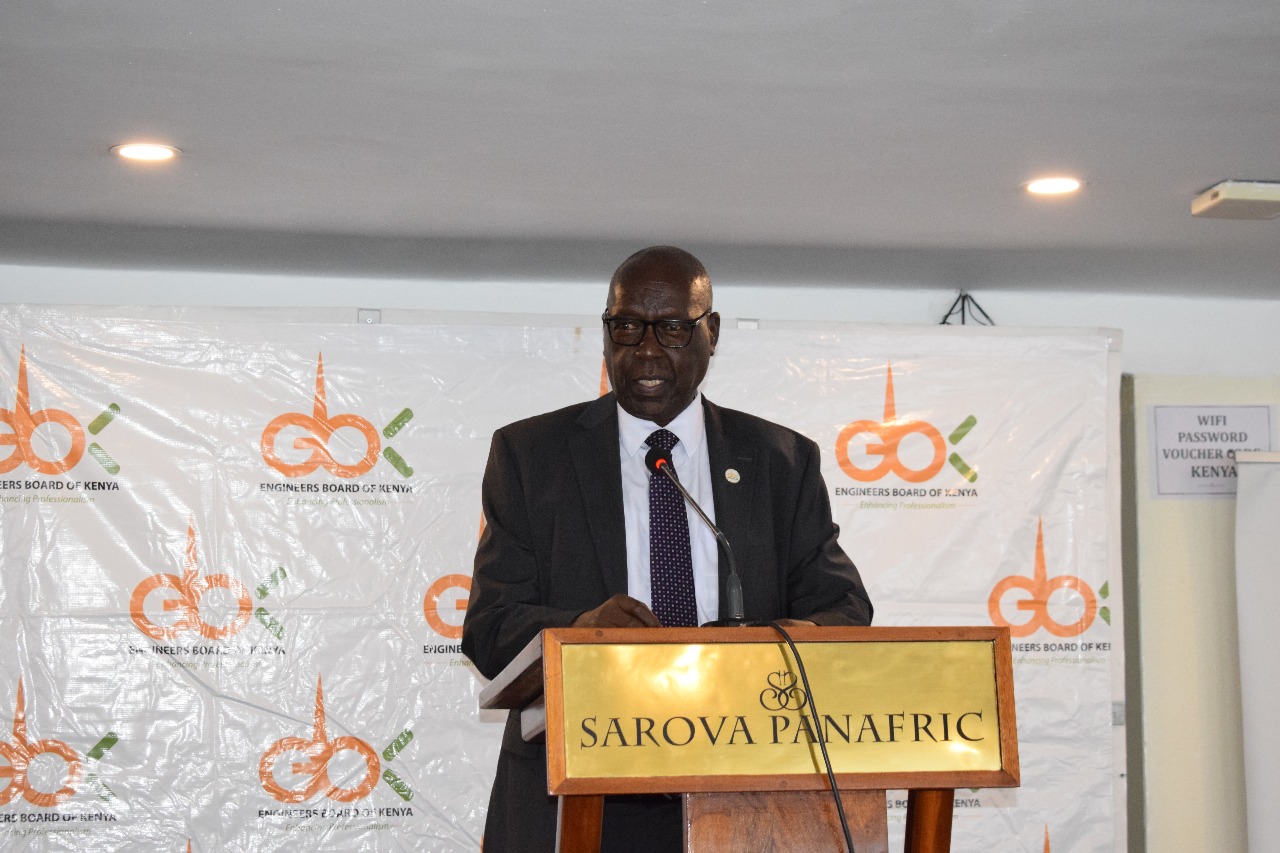 Engineers Board of Kenya Chairman Eng. Erastus Mwongera. Photo/Courtesy 