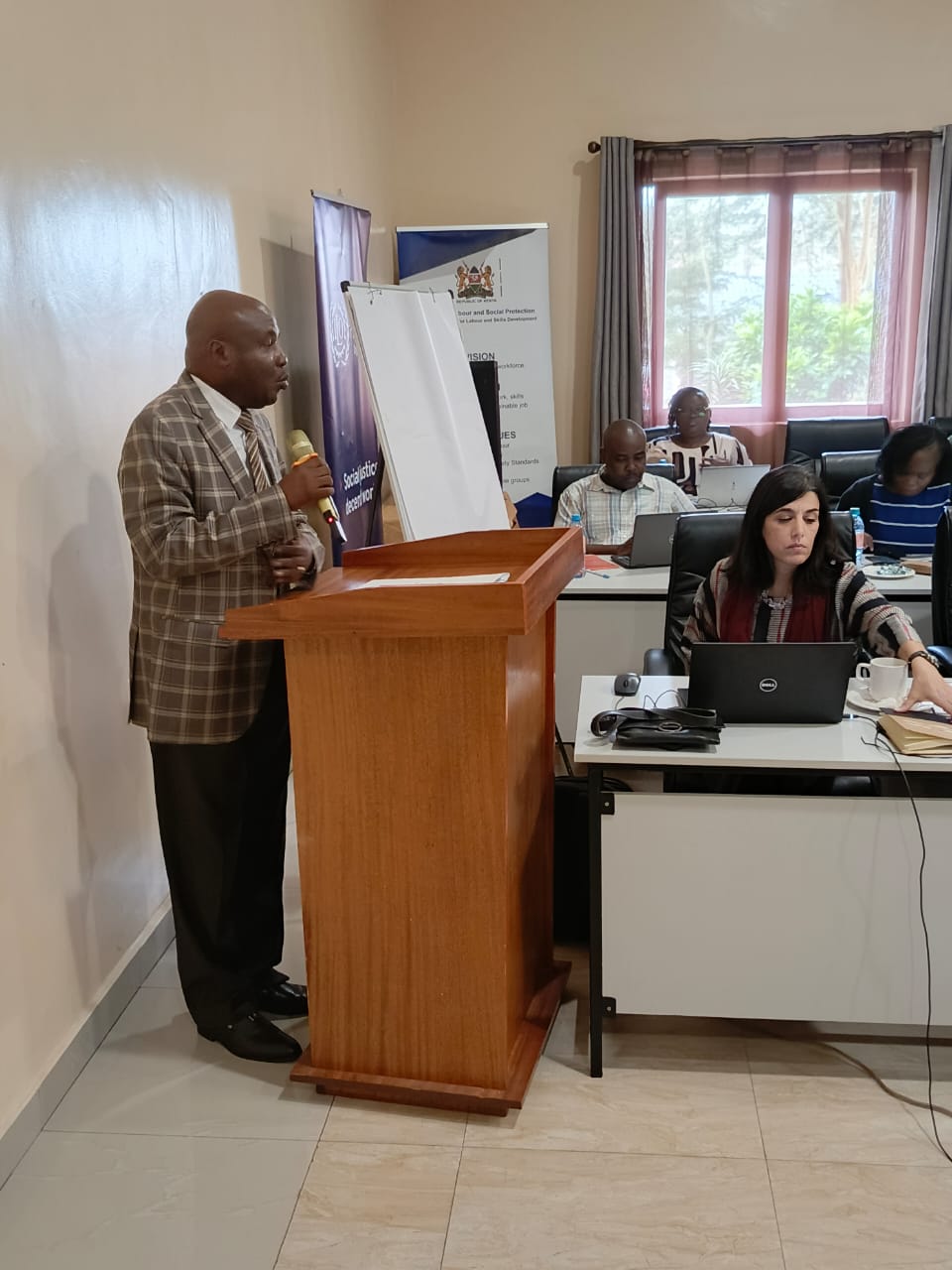 The Principal Secretary of the State Department for Labour and Skills Development, Shadrack Mwadime.   