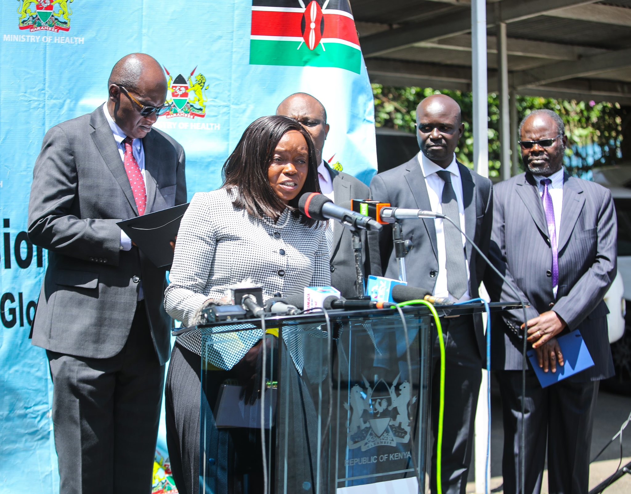 Health Cabinet Secretary (CS), Dr. Deborah Mlongo Barasa,  addressing the media on Wednesday 5th February, 2025  at Afya House, Nairobi, during the Taifa Care weekly media  briefing, in which she promised the continuity of healthcare  services, despite the emerging challenges.
