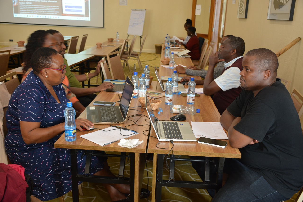 Participants during the LATIS training session.