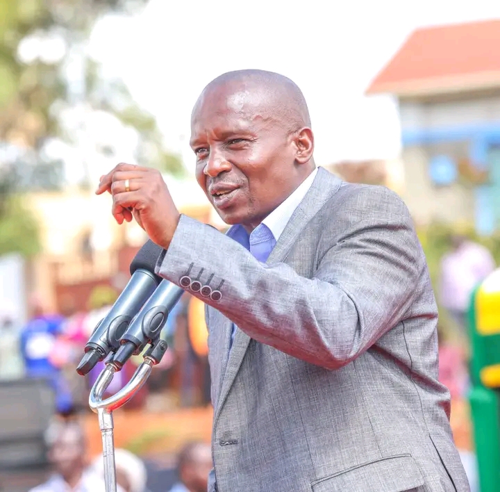 Deputy President Prof. Kindiki addressing women and Boda Boda groups in Mukuyuni in Kaiti Constituency during a fundraising.