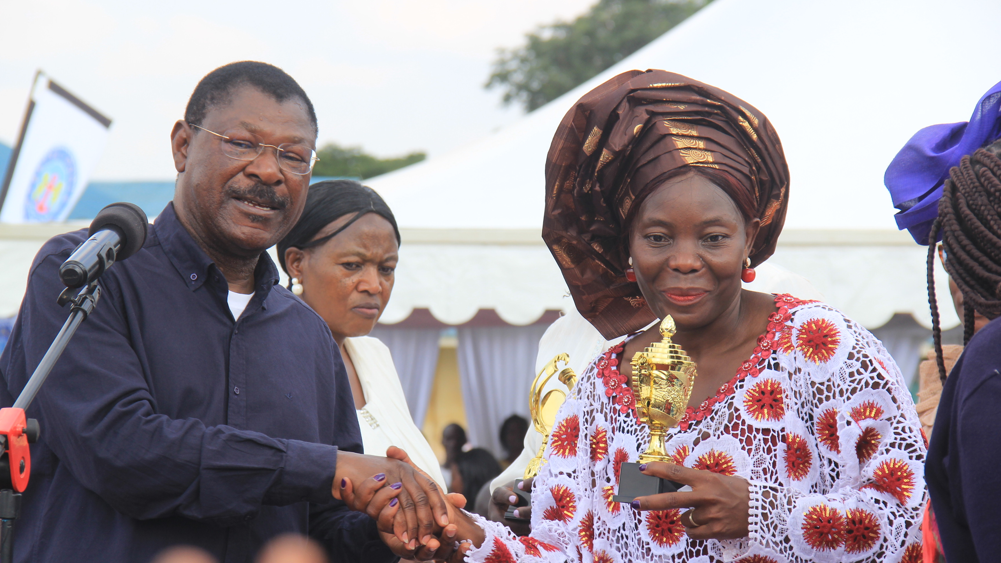 The National Assembly Speaker Moses Wetangula address a section of women drawn from Western Kenya region during an empowerment forum at Busibwabo area in Busia County.