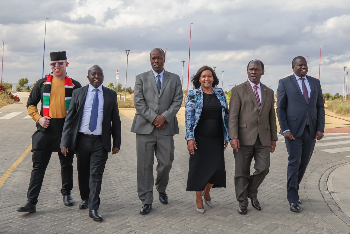 Government Spokesperson Isaac Mwaura, ICT and the Digital Economy Principal Secretary Eng. John Tanui, Investments, Trade and Industry Cabinet Secretary Lee Kinyanjui, Tourism and Wildlife Cabinet Secretary Rebecca Miano, ICT and the Digital Economy Cabinet Secretary William Kabogo, and Konza Technopolis CEO John Paul Okwiri 