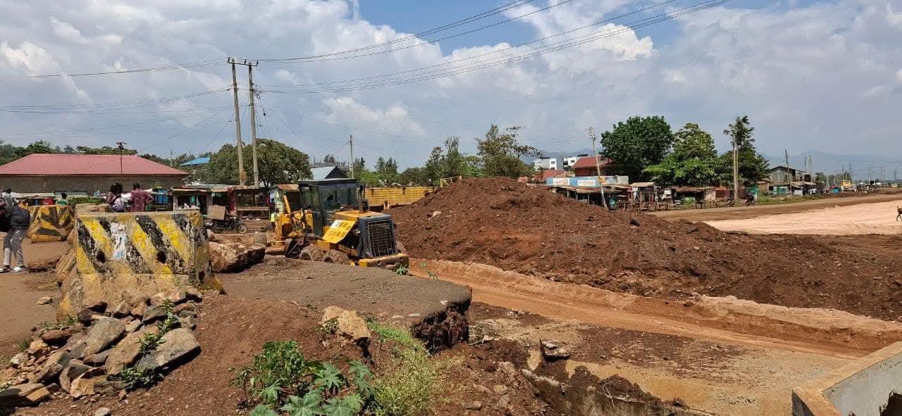 A section of the Kisumu-Miwani-Chemelil-Muhoroni-Kipsitet road undergoing reconstruction. Photo/Joseph Ouma