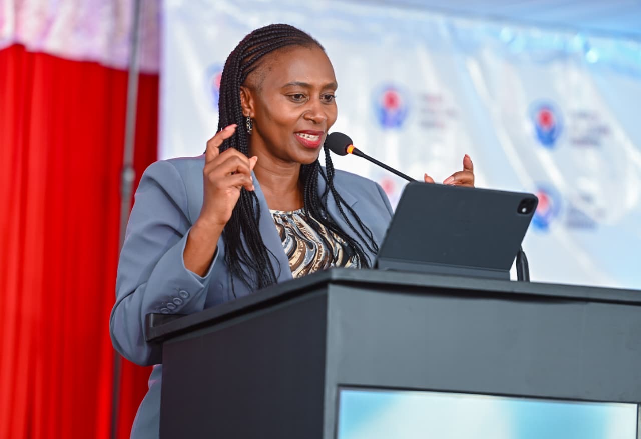 Principal Secretary for Public Health and Professional Standards Mary Muthoni with health leaders and partners during the opening of the 2nd Primary Health Care Congress at Amref International University, Nairobi.