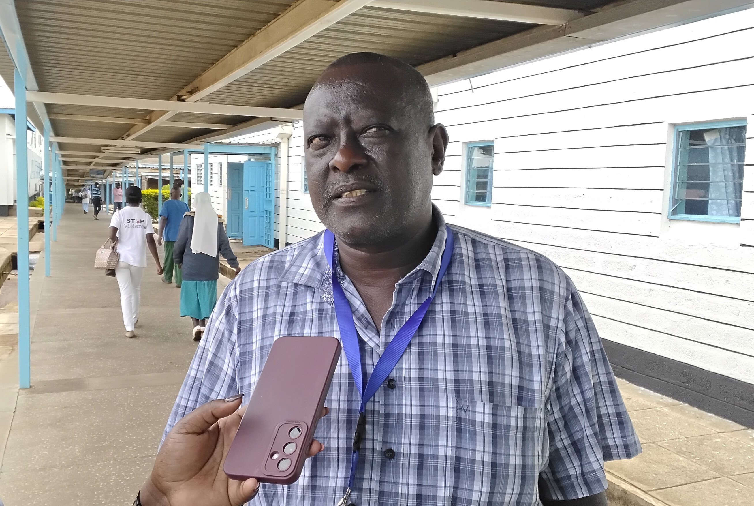 JOOTRH Chief Executive Officer Dr. Richard Lesiyampe joins medics and residents of Kisumu in a procession to mark World Kidney Day. PHOTO: CHRIS MAHANDARA