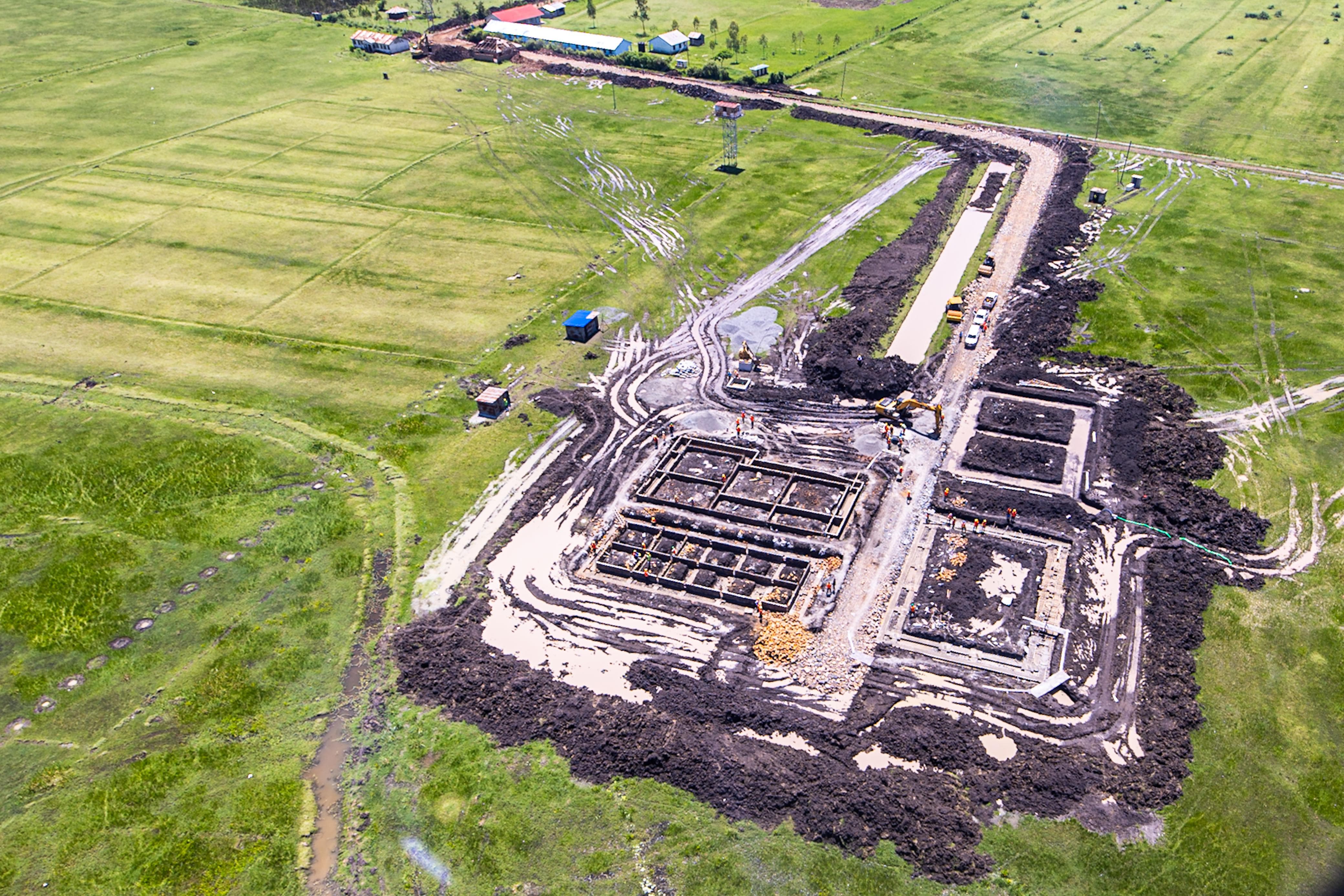 an aerial view of the project.