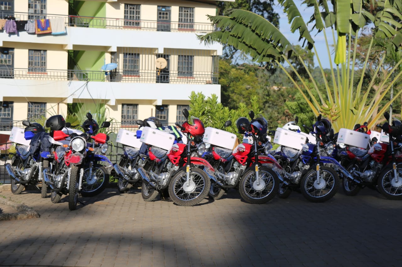 21 Motorbikes issued to the Kitui Agricultural Extension officers by the Kitui County government.
