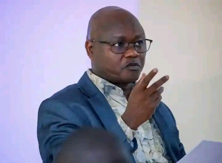 Antony Musyoka, Deputy Chief Conservator of Forest Plantation Management and Inventory. addressing the participants in Kitui