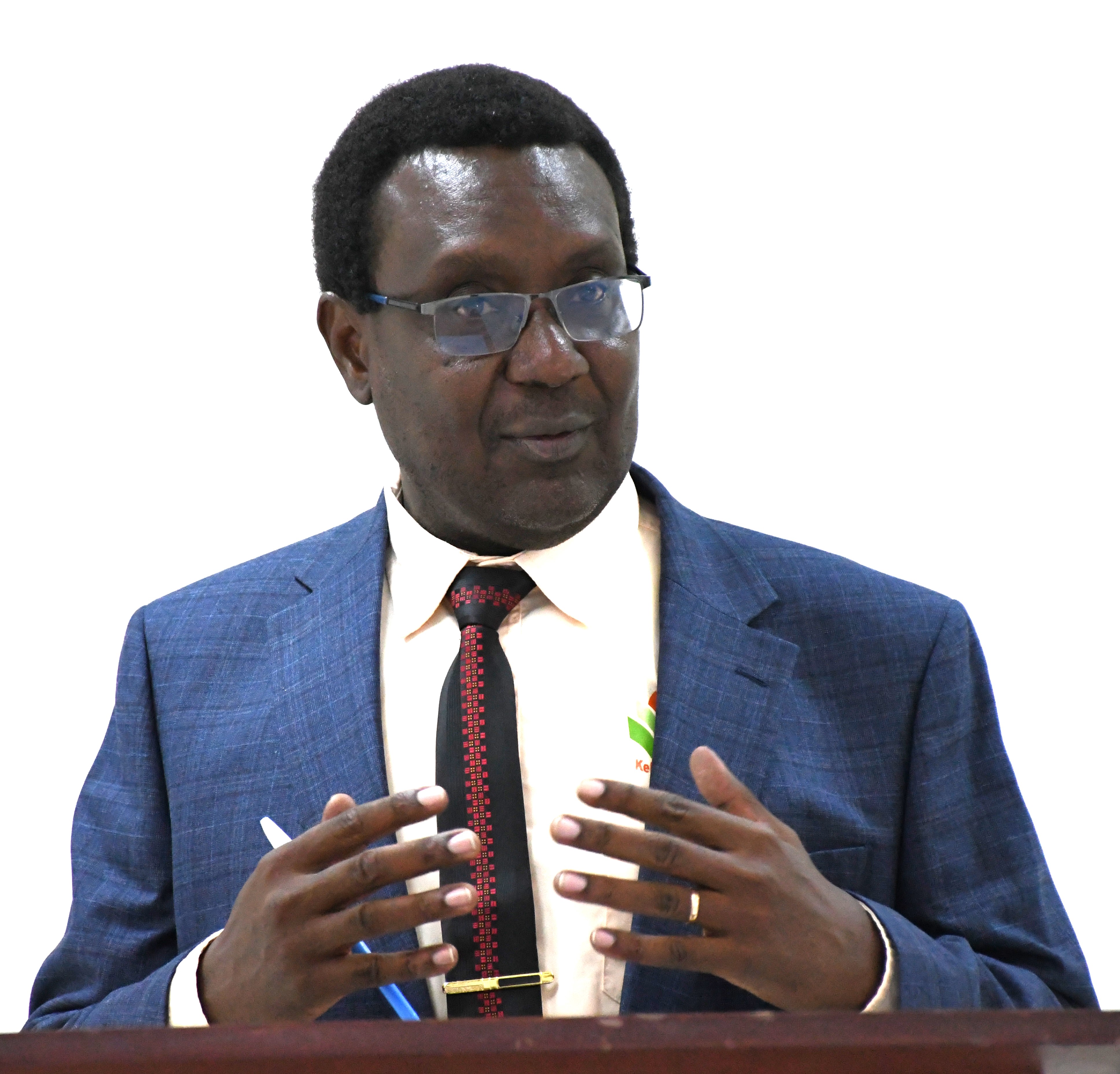 The Forum for Agricultural Advisory Services – Kenya (KeFAAS) Country Focal Person, Peter Mwangi, speaking during a farewell ceremony for a cohort of six university graduates in the field of agriculture going China