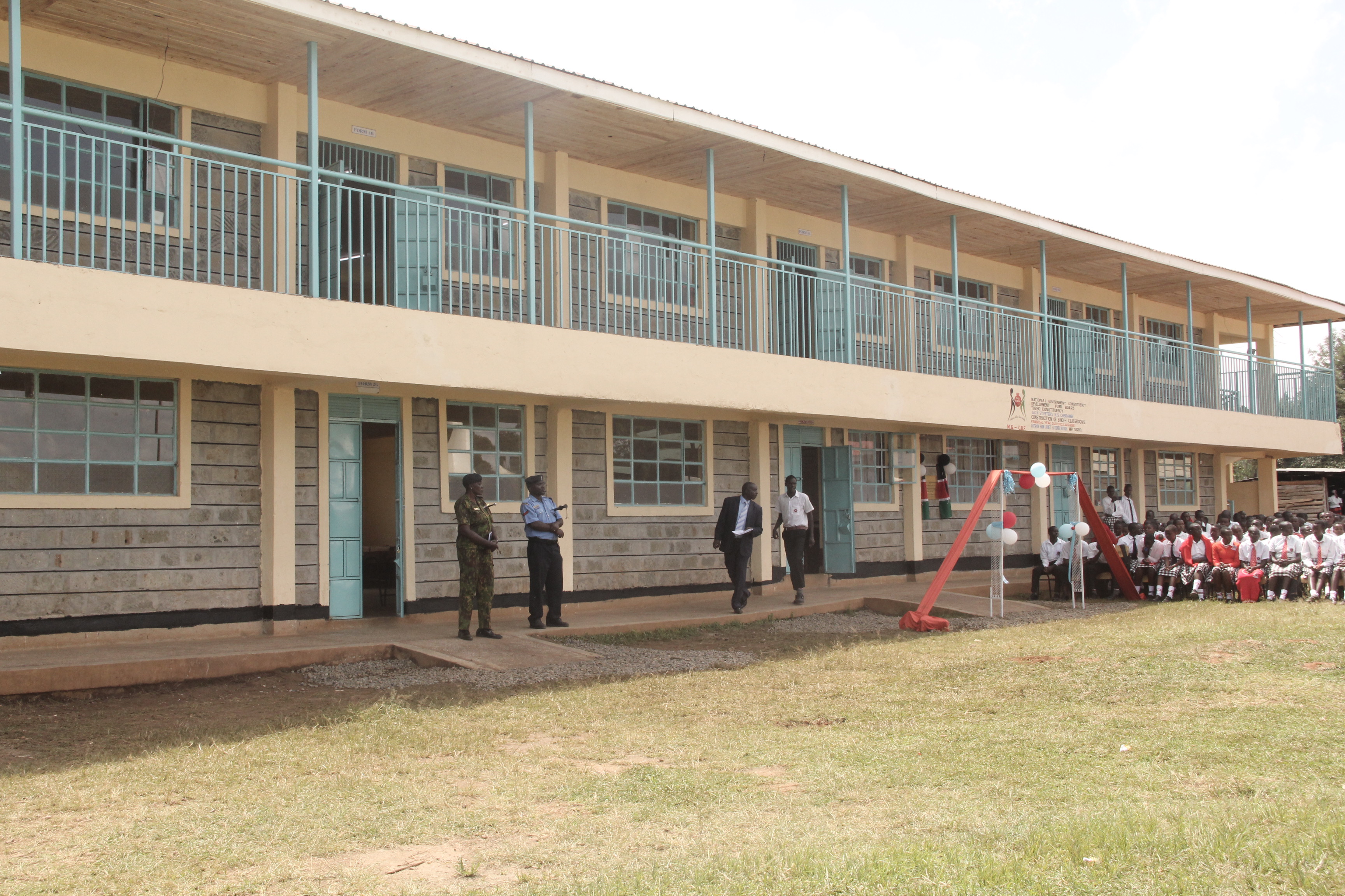 A section of St. Paul Sambut secondary school constructed with support from NG-CDF.
