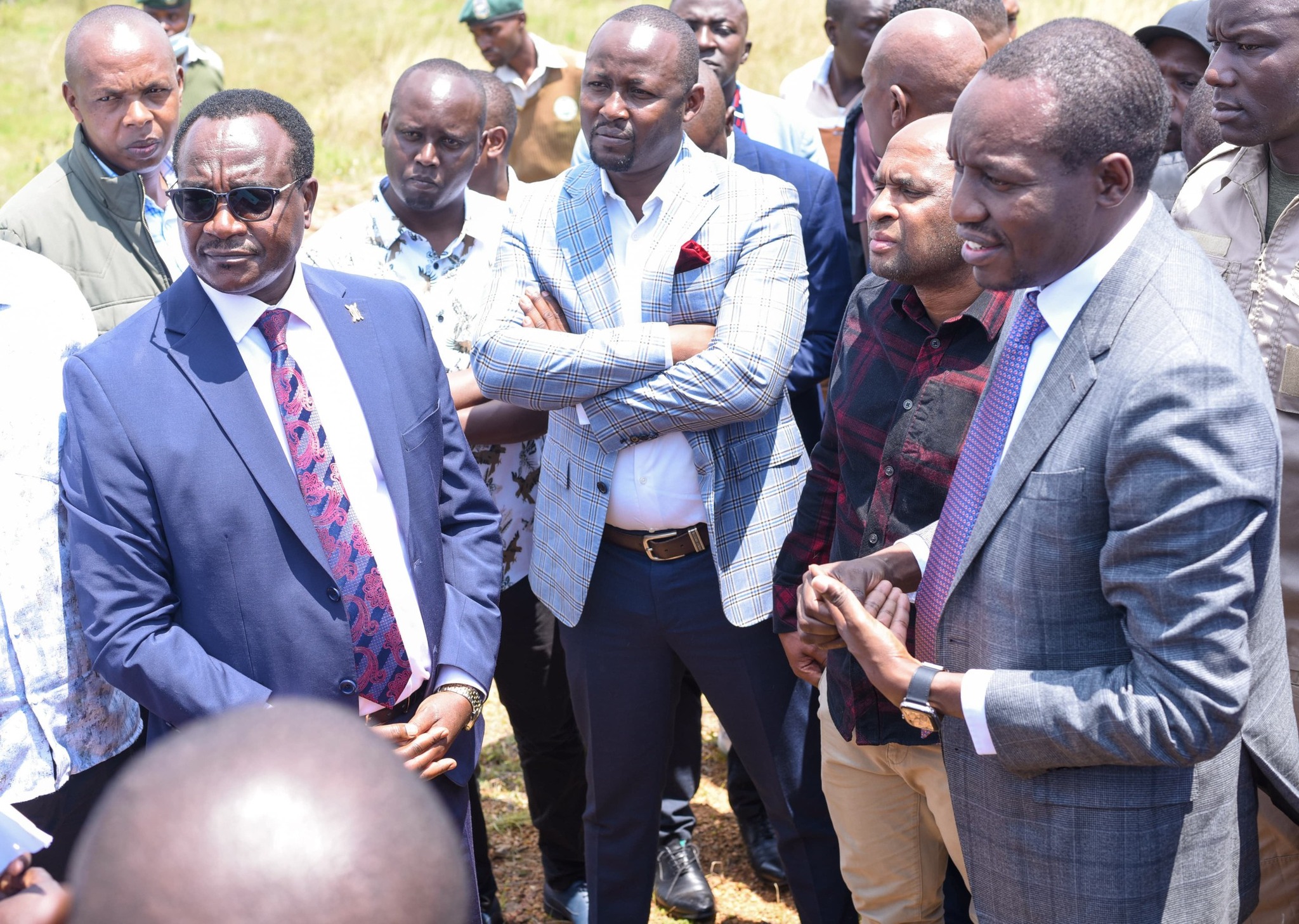 Education Cabinet Secretary Julius Ogamba and Kisii Governor Simba Arati