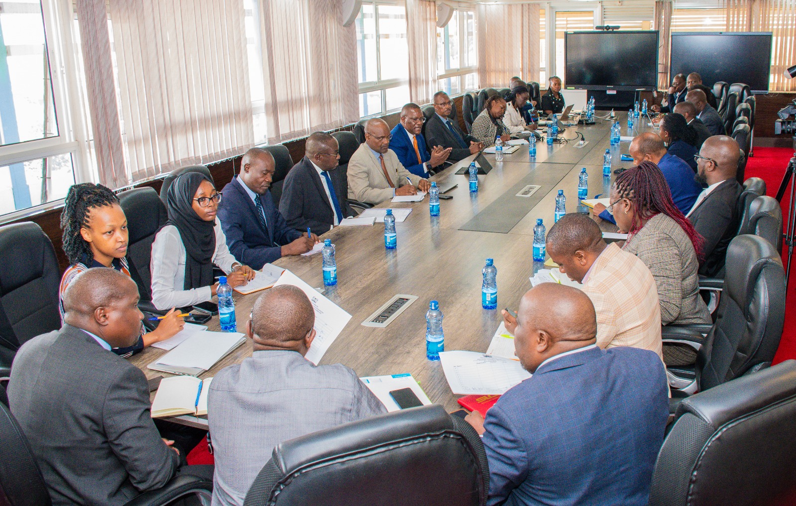 Deputy Chief of Staff for Performance and Delivery Management Eliud Owalo during a performance evaluation event. Photo/GDU