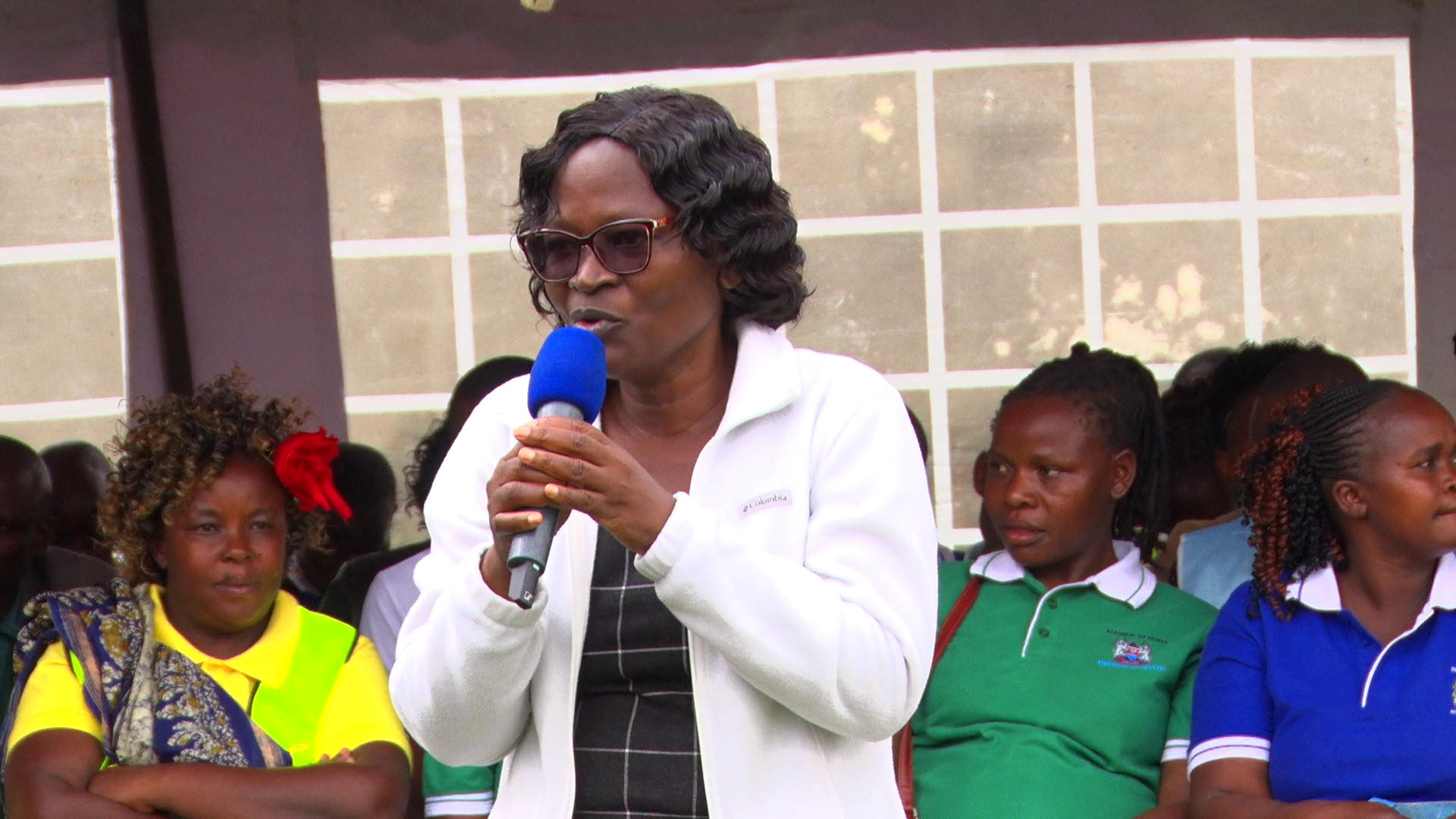The Chief Officer in charge of Public Health Marble Chanzu speaking during a groundbreaking ceremony to establish a Sickle Cell hospital by Grace Mission of Compassion charity organisation in partnership with Migori County. Photo/Makokha Khaoya.