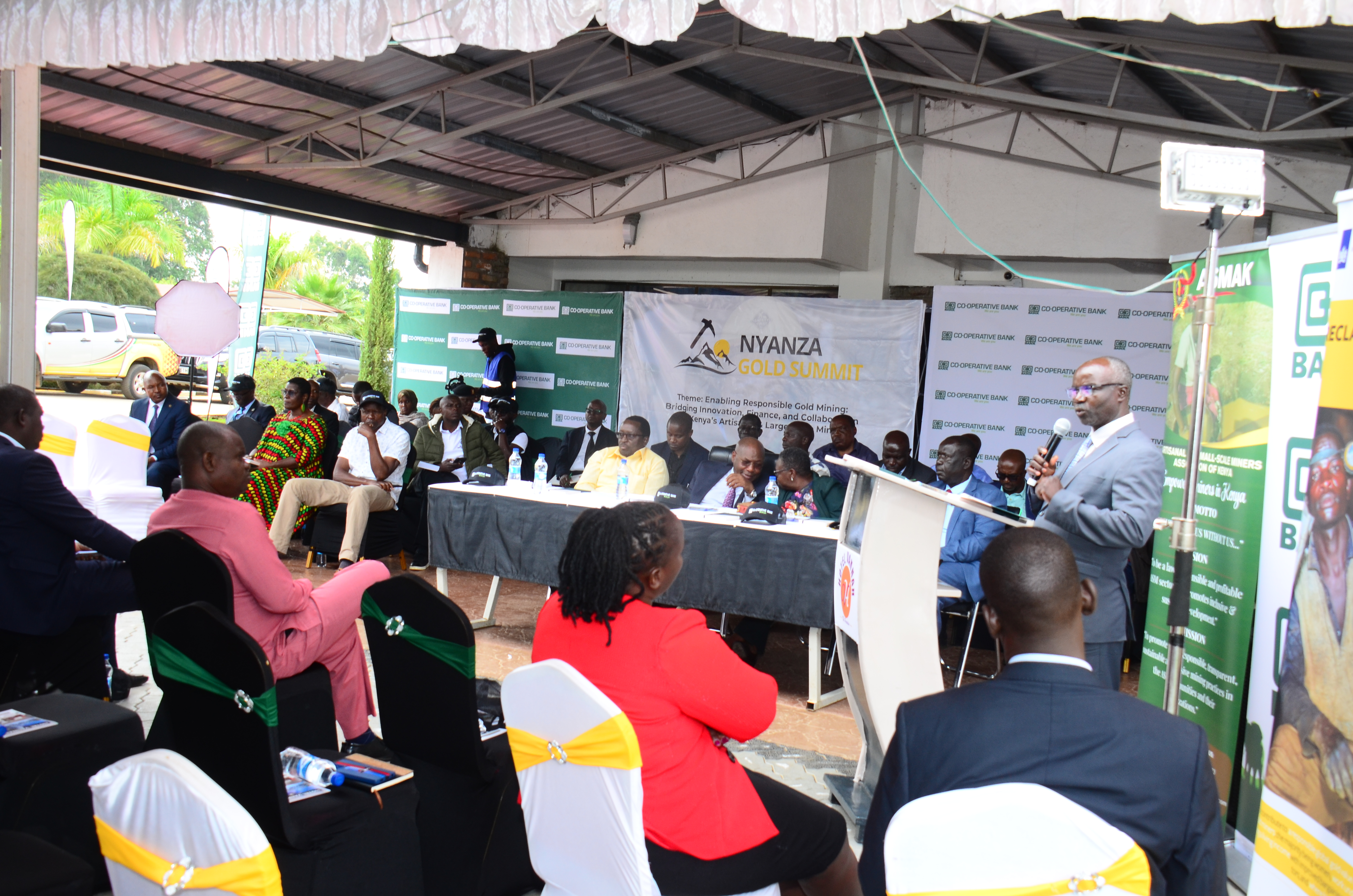 Policy makers, government officials, miners, and investors during the Nyanza Gold Summit in Migori. Photo/Addah Awuor.