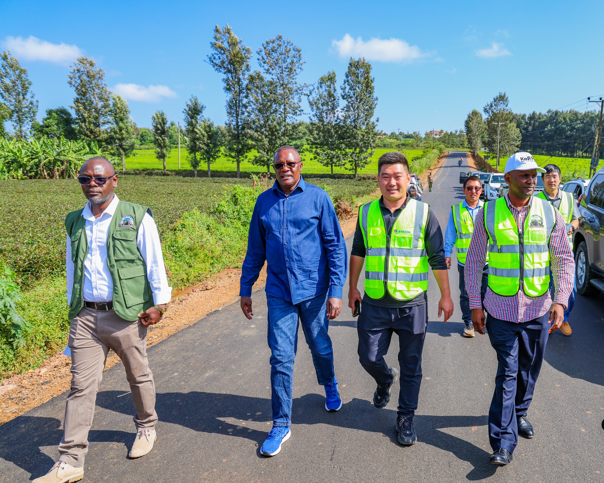 Eliud Owalo, the Deputy Chief of Staff in charge of Delivery and Government Efficiency inspects various projects.
