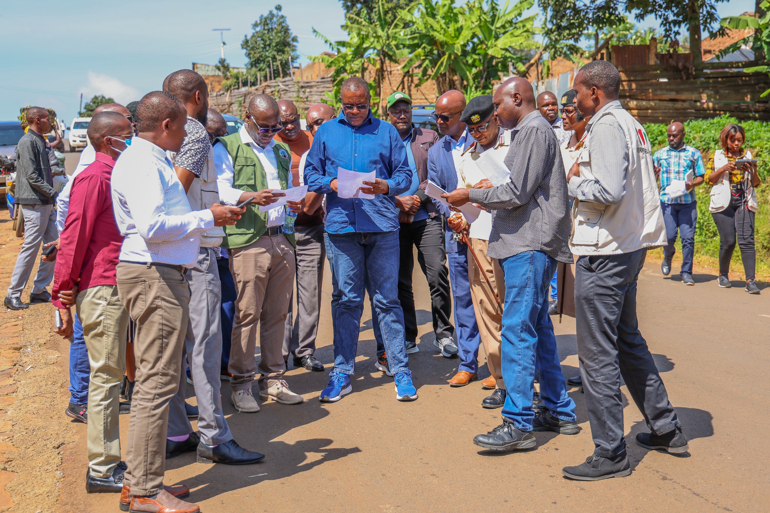 Eliud Owalo, the Deputy Chief of Staff in charge of Delivery and Government Efficiency inspects various projects.