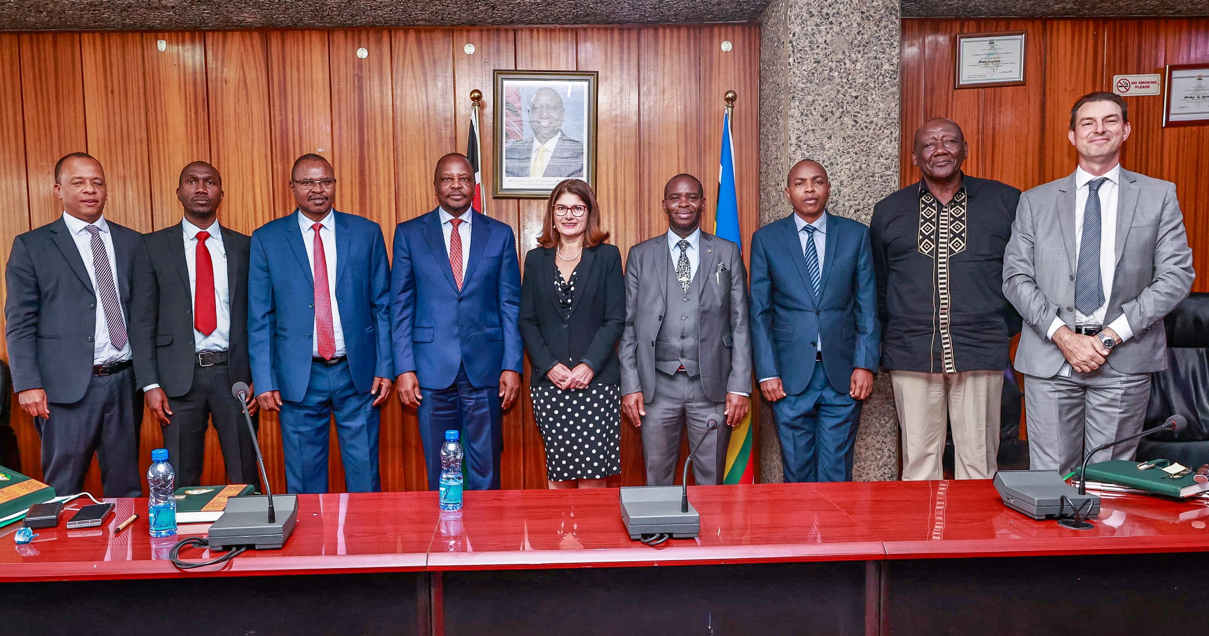 Stakeholders who attended a high-level meeting at the agricultural ministry, Kilimo House, Nairobi.