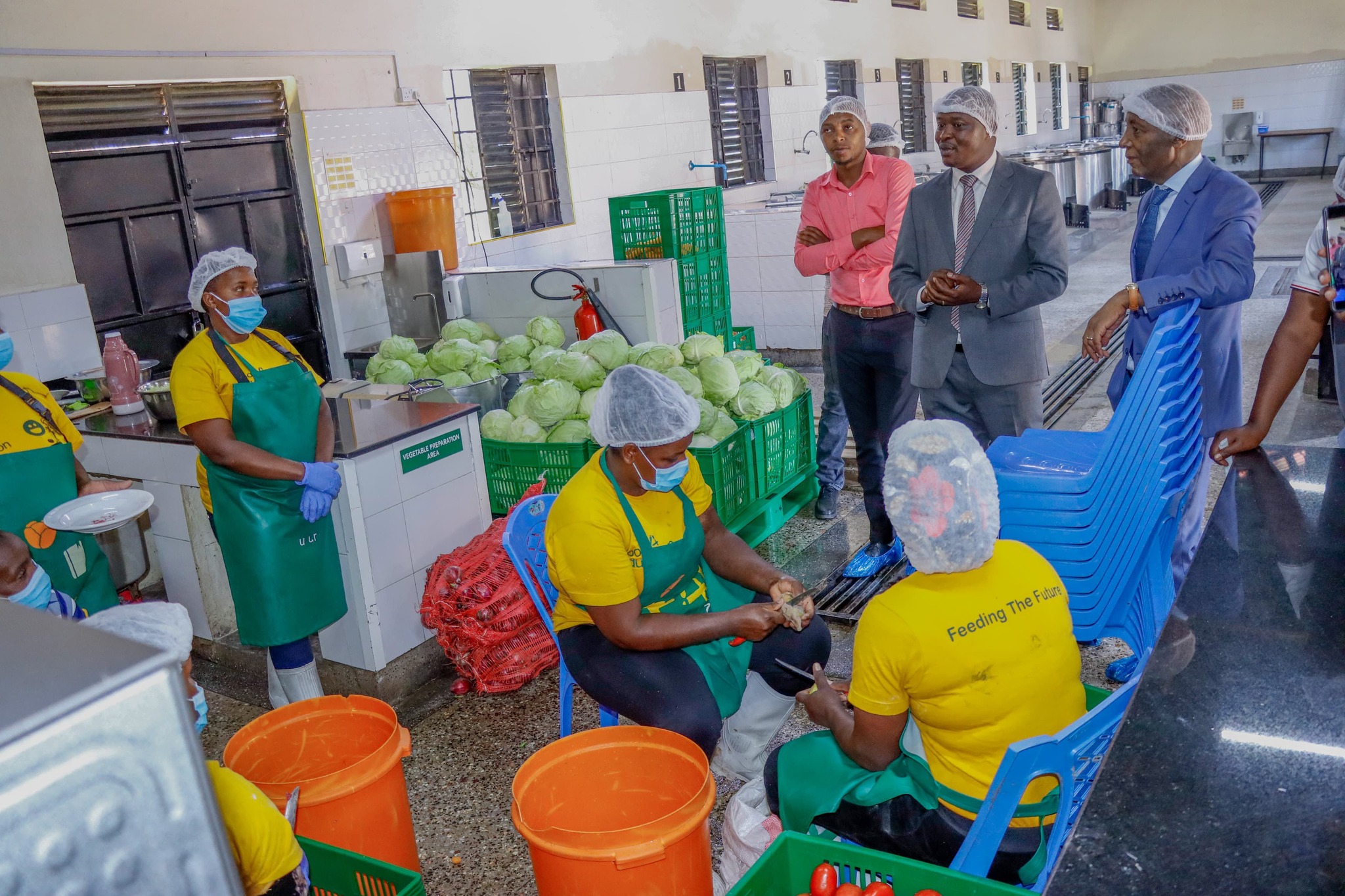 Benard Kitur, Member of Parliament for Nandi Hills with his host Limuru MP John Kiragu during his visit to Kamandura Comprehensive School