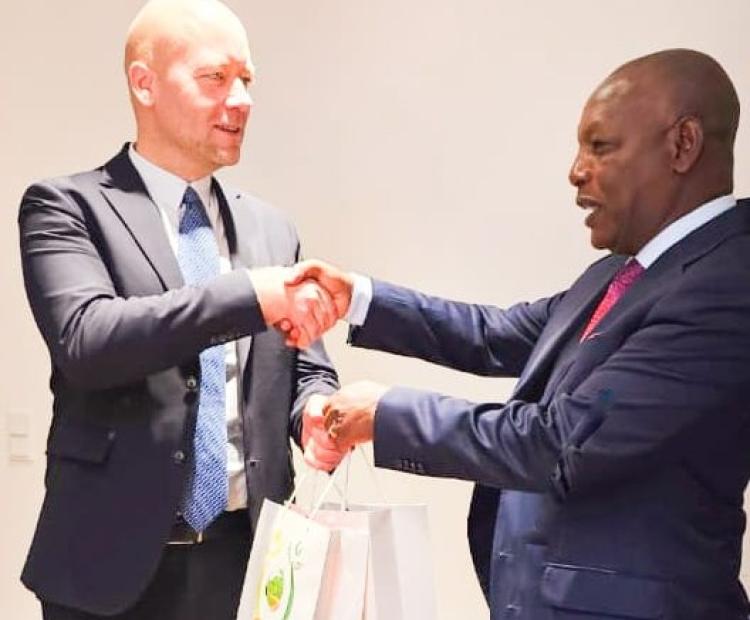 Dr. Andrew Karanja, Cabinet Secretary for Agriculture and Livestock Development met with Niels Christensen, Deputy Permanent Secretary of State,  Ministry of Food and Agriculture and Fisheries in Denmark.