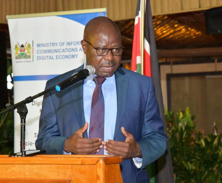 Principal Secretary, State Department for Broadcasting and Telecommunications, Prof. Edward Kisiang’ani 