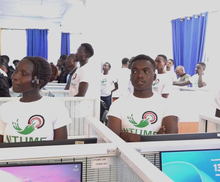 Students at Rift Valley Technical Training Institute. 