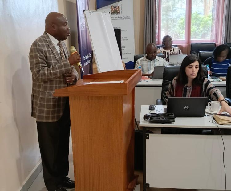 The Principal Secretary of the State Department for Labour and Skills Development, Shadrack Mwadime.   