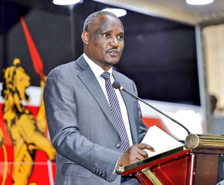 Cabinet Secretary for National Treasury and Economic Planning John Mbadi speaking at the launch of the Economic Survey 2025 report held the Kenyatta International Convention Centre.