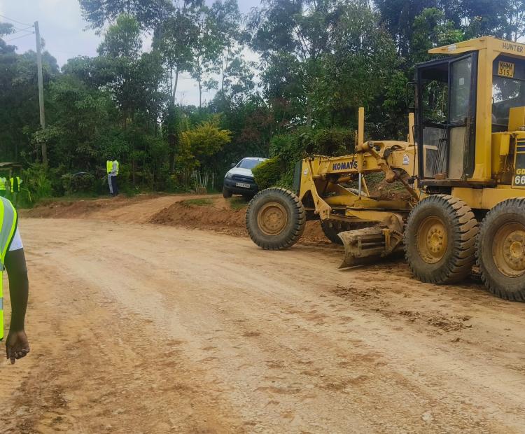 Two major roads near completion as several other roads are underway in Vihiga County. PHOTO/ROSE WASIKE