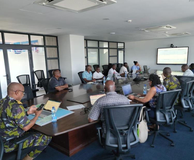 Participants during the multi-agency meeting to review and update Kenya’s National Maritime Security Risk Register in Mombasa.